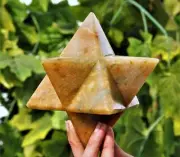 13cm Aqua Green Amazonite Crystal Quartz Healing Reiki Stone Showpiece Merkaba
