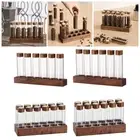 Coffee Bean Test Tube Coffee Containers with Shelf Food Storage Container