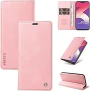 [Ttianfa] Compatible for Oppo Find X5 Lite Wallet Case with Card Holder, PU Folio Leather Magnetic Phone Case Shockproof Kickstand Cover for Women Men-Pink