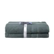 2PK Ultimate Alanya Cotton Bath Sheet/Towel 550Gsm highly absorbent Slate