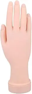 WOFASHPURET Bendable Nail Art Practice Hand Model Flexible Training Tool for Manicure and Pedicure for Beginners and Salon Artists Durable Fake Hand with High Simulation