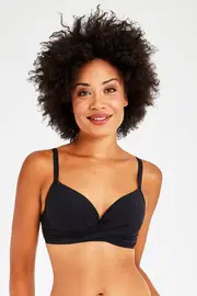 Cross Front Moulded Underwire Bra--SLE-SL3073P