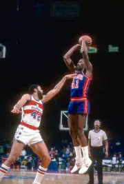 Terry Tyler of the Detroit Piston..1981 Basketball Photo 2