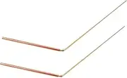 LIFKOME 2 Pcs Probe Stick Outdoor Metal Detectors Divining Rods for Spirit Detection Dowel Rods Copper Sticks Divining Accessories Hunting Equipment Divination Tools Golden Brass