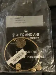 2014 Disney Alex And Ani Tinker Bell Gold Tone Bracelet RARE HTF Tinkerbell NEW