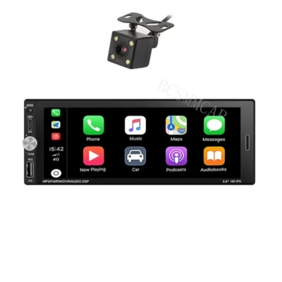 1Din Car Radio Stereo 6.9in MP5 Player For Apple Carplay Android Auto W/Camera (for: Saab)
