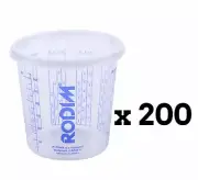 Rodim Calibrated Graduated Automotive Paint Mixing Cups 350ml x 200 BASF Glasuri