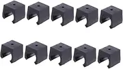 TOKIDNY 30 Pcs Wall Mounted Fishing Rod Display Rack Durable Plastic Storage Shelf Bracket for Snooker Club Clamp Compact Design for Fishing Tackle Tools Black Small
