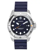 Victorinox Professional Diver Antimagnetic Swiss Made Rubber Strap Blue Dial Quartz Diver's 241991 300M Men's Watch