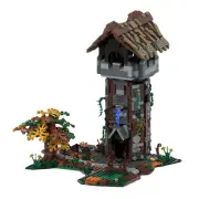 Medieval Watchtower in the Woods for Modular Castle 1232 Pieces MOC Build