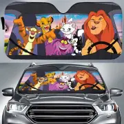 Lion King Car Sunshade Tigger Cheshire Cat The Aristocats Car Sunshade Cat Disne