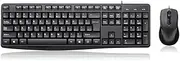 Keyboard and Mouse Combo, IPX4 Splash-Proof Full-Sized Ergonomic Computer Keyboard with Optical Wired Mouse for Windows, Mac OS Desktop/Laptop/PC
