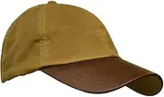 Walker and Hawkes - Wax Brunswick Baseball Cap w/Leather Peak - One-Size