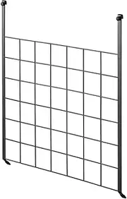 Yamazaki Industries 4833 Range Hood Mesh Panel, Tower, Black, Approx. W 20.5 x D 1.2 x H 22.4 inches (52 x 3 x 57 cm), Kitchen Tool Storage, Storage Parts Sold Separately