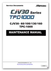 MIMAKI CJV30-60,100,130,160 TPC-1000 Service Manual maintenance manual