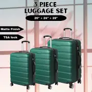 Luggage sets 3PC Suitcase 20" 24" 28" Set Travel TSA Lock Case Carry 360 wheels