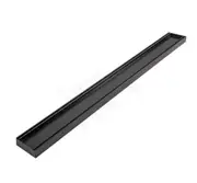 300-5600mm Lauxes Black Shower Grate Drain Any Size Indoor Aluminium Midnight Slimline Tile Insert