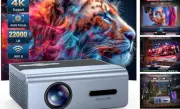 [Electric Focus] Projector with Wifi and Bluetooth, 22000L Auto Keystone Grey