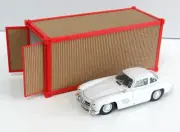 Scale 1:24 Diorama transport container Shipping container scale model