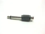 RCA Adapter Inline Mono RCA Female To 1/4" Male ~ ( 2 Pack! ) NEW B10