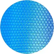 Round Solar Cover, for 360CM/12ft Diameter Round Easy Set and Frame Pools Round Inflatable Pool, Waterproof Dust Swimming Pool Insulation Film Home Pool Accessor