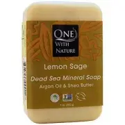 One With Nature Dead Sea Mineral Soap Lemon Sage 7 oz