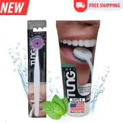 Tung Tongue Brush & Gel Kit Tongue Cleaner for Adults Tongue Scraper to Fight
