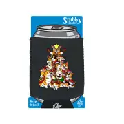 Christmas Tree Xmas Dogs Funny Novelty stubbie holders Stubby Holder