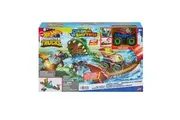 Hot Wheels Monster Trucks Swamp Chomp Playset Ages 4+ New Toy Race Car Track