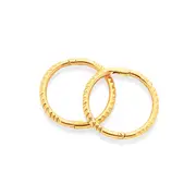9ct Gold 8mm Mini Twist Sleepers