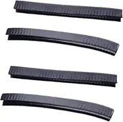 2Pairs Skateboard Deck Protection Strips Durable Bumper Guards Shock Absorbing Easy Install for Youths Beginners