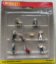 HORNBY R563 OO GAUGE 1:76 SCALE SET OF 6 WORKING PEOPLE FIGURES & ACCESSORIES