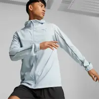 在飛比找PChome24h購物優惠-【PUMA】慢跑系列 PLCD 男 連帽風衣外套 灰藍-52