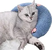 Venyieys Plinko Dog Pillow, Plinko Dog Pillow for Small Dogs and Cats, Anxiety Relief Pillow for Dogs, Libiyi Pet Pillow, Dog Calming Pillow, Pets Neck Pillow Improve Your Pet's Sleep (Blue)