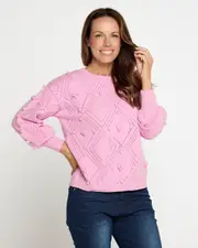 Corfu Jumper - Pink Musk
