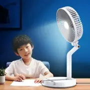 Folding Lighting Fan Dormitory Wall Fan Quiet Portable Storage Desktop Small