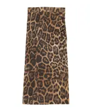 Stella McCartney Leopard-Printed Gathered Skirt IT44 leopard print