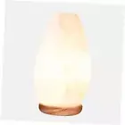 White Salt Crystal Lamp,Natural Salt Night Light,Hand Modern, Minimalist