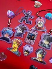 Jujutsu Kaisen Phone Charms Gojo Choso Megumi Sukuna Nanami Toji Chibi 1 in