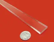 Acrylic Extruded Bar, Clear .250" (1/4") Thick x 1.0" Wide x 6 Ft Long, 3 Units