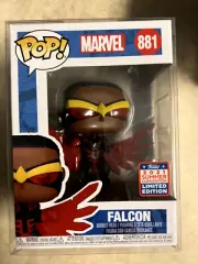 Funko Pop! Marvel Falcon #881 Official 2021 Funkon SDCC Target Shared + EcoTek