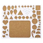 8x7" Paper Quilling Template Board Strips Mould Crimper Art Craft Tool, White