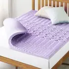 2" 5-Zone Memory Foam Mattress Topper with Lavender Infusion, King