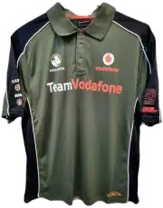 BNWT Holden Team Vodafone Warrior Polo Shirt Khaki 2012 Size M Lowndes Whincup