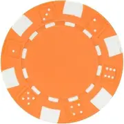 TX GIRL 25PCS/LOT Poker Chips Set Casino ABS+Iron+Clay Poker Chip Texas Hold'em Poker Metal Coins Poker Accessories (Color : Orange)