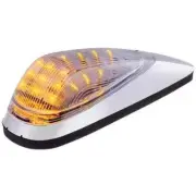 Grakon 2000 Style 19 Diode Amber LED Clear Lens Cab Light W/ Chrome Base