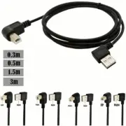 USB 2.0 A Male to USB B Male Printer Scanner Cable Up Down Right Left Angled