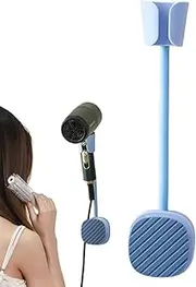 Blow Dryer Holder Organizer | 360-degree Adjustable Hands-Hair Dryer Rack - with Cable Winder Punch-Hands-Hair for Blow Dryer
