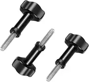 Thumbscrew Compatible for Gopro Hero 13/12/11/10/9/8/7 Action Camera, ADQQUI Stainless Steel and ABS Screw for Camera Accessories (3 Pack)