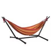Camping Hammock: Portable Stand with Adjustable Height, Striped Hammock with Car